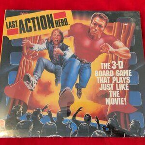 Last Action Hero Board Game Mattel 3D Schwarzenegger 1993 Movie NEW SEALED 7115